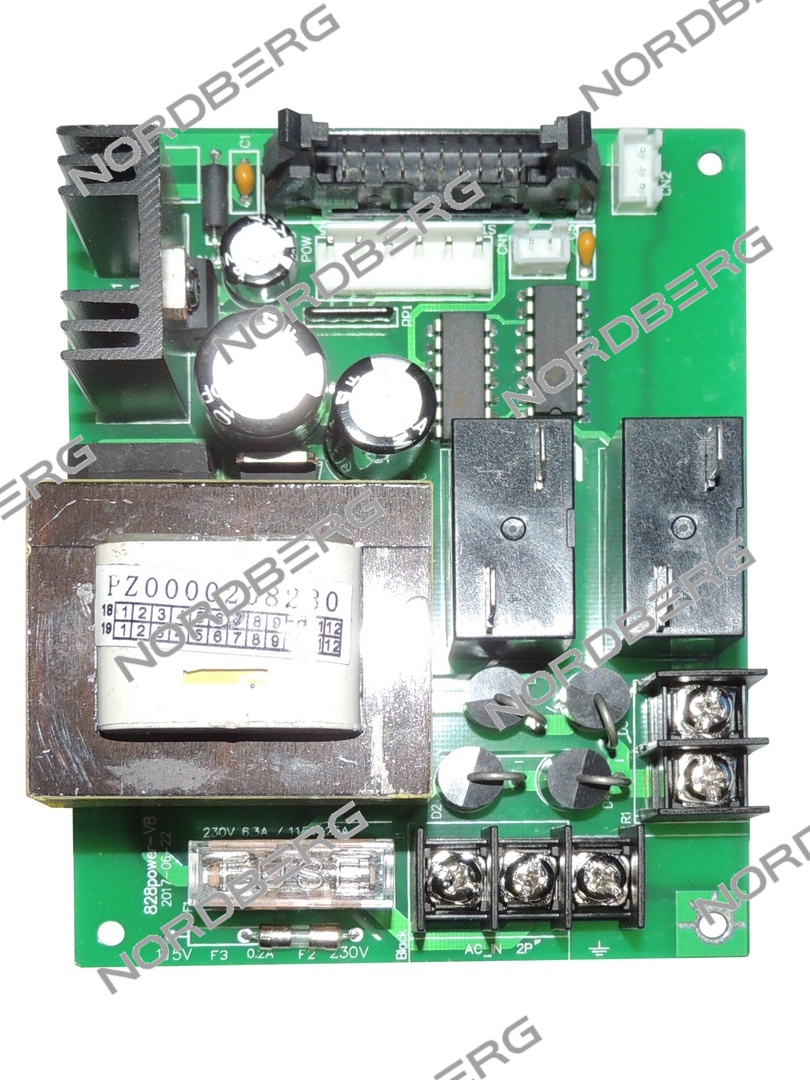 NORDBERG ЗАПЧАСТЬ ПЛАТА X002322 питания для 4523A/ 4523C