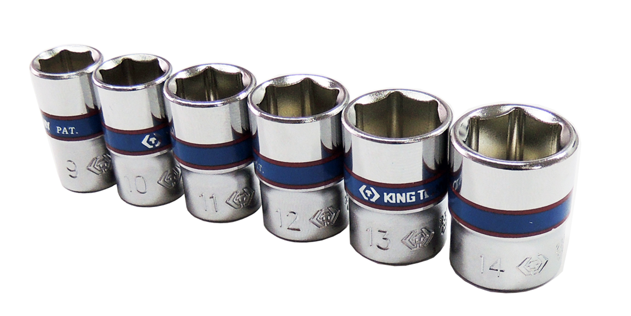 KINGTONY ГОЛОВКА ТОРЦЕВ. 233513M 1/4" 6гр. 13мм