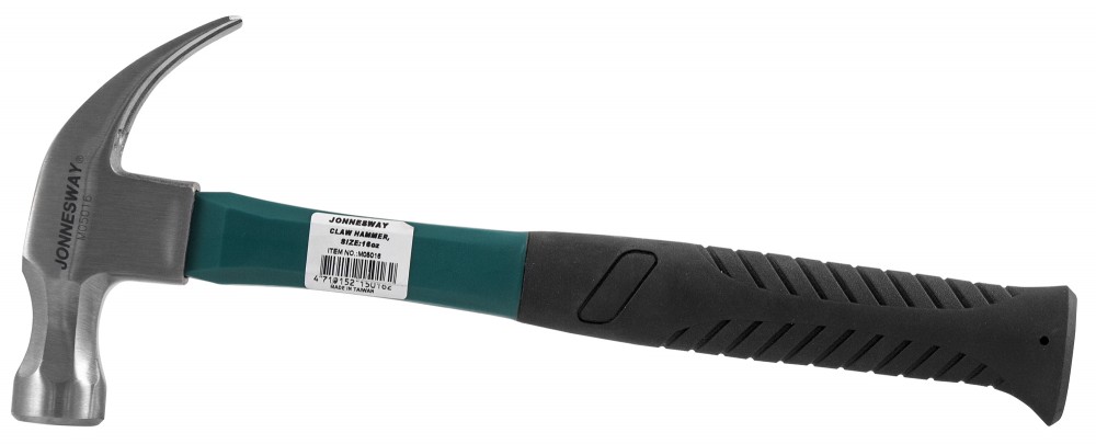 M05016 Молоток столярный с фиберглассовой ручкой, 450 гр