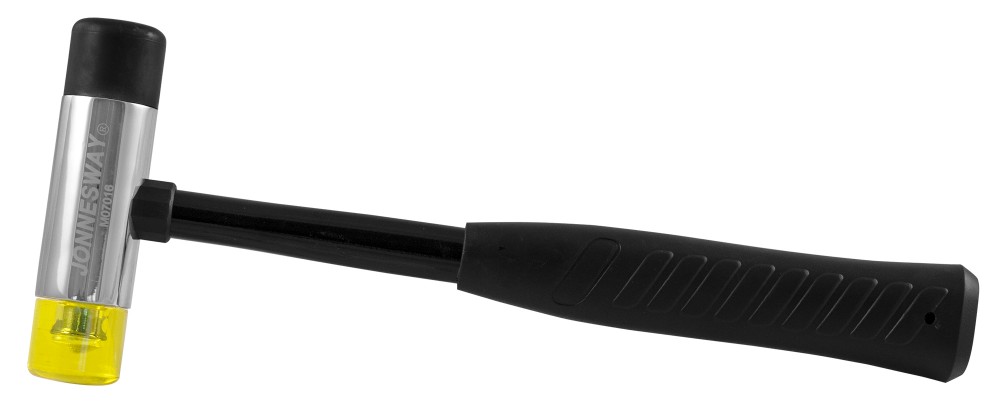 M07016 Молоток с мягкими бойками и фиберглассовой ручкой, 840 гр