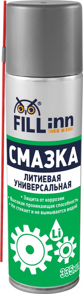 FL026 Смазка литиевая универсальная, 335 мл (аэрозоль)