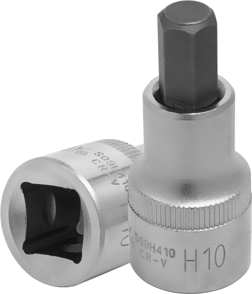 S09H410 Насадка торцевая 1/2"DR с вставкой-битой шестигранной, H10, 55 мм