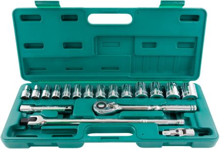 S05H4219S Набор головок торцевых дюймовых 1/2"DR, SAE 3/8"--1-1/4", 19 предметов