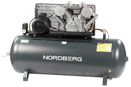 Компрессор поршневой с ременной передачей 380В, ресив. 500л, 1400л/мин NORDBERG NCP500/1400
