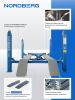 Подъемник четырехстоечный 4.5 т, с ручной траверсой 3 т N433, 380 В, синий NORDBERG 4445J_MB(M)-N433