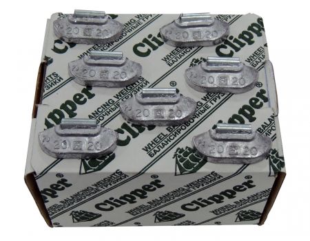 Грузики балансировочные для стальных дисков 20 г, 100 шт. CLIPPER 0220